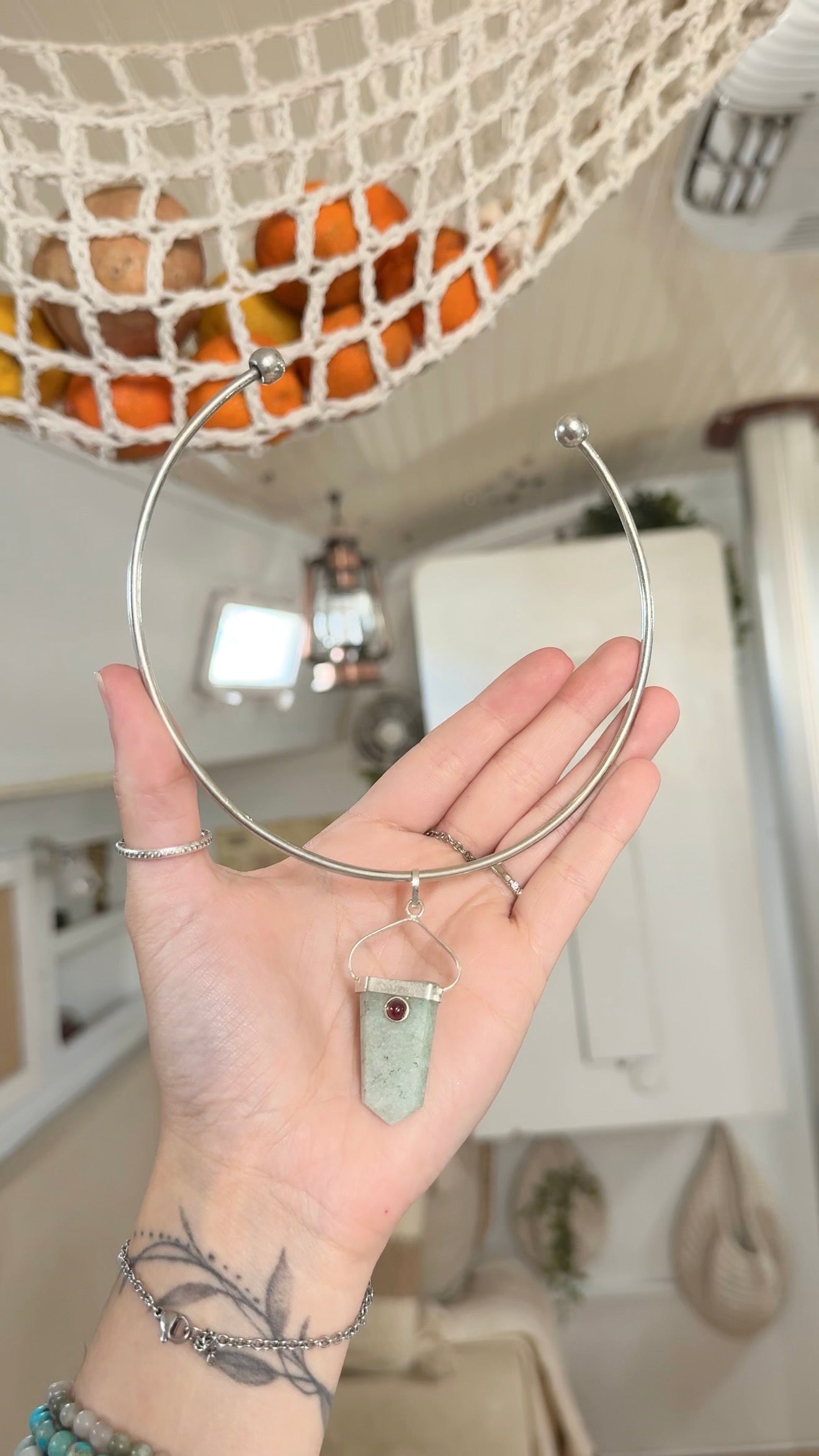 Sea Spell • Aventurine Pendant