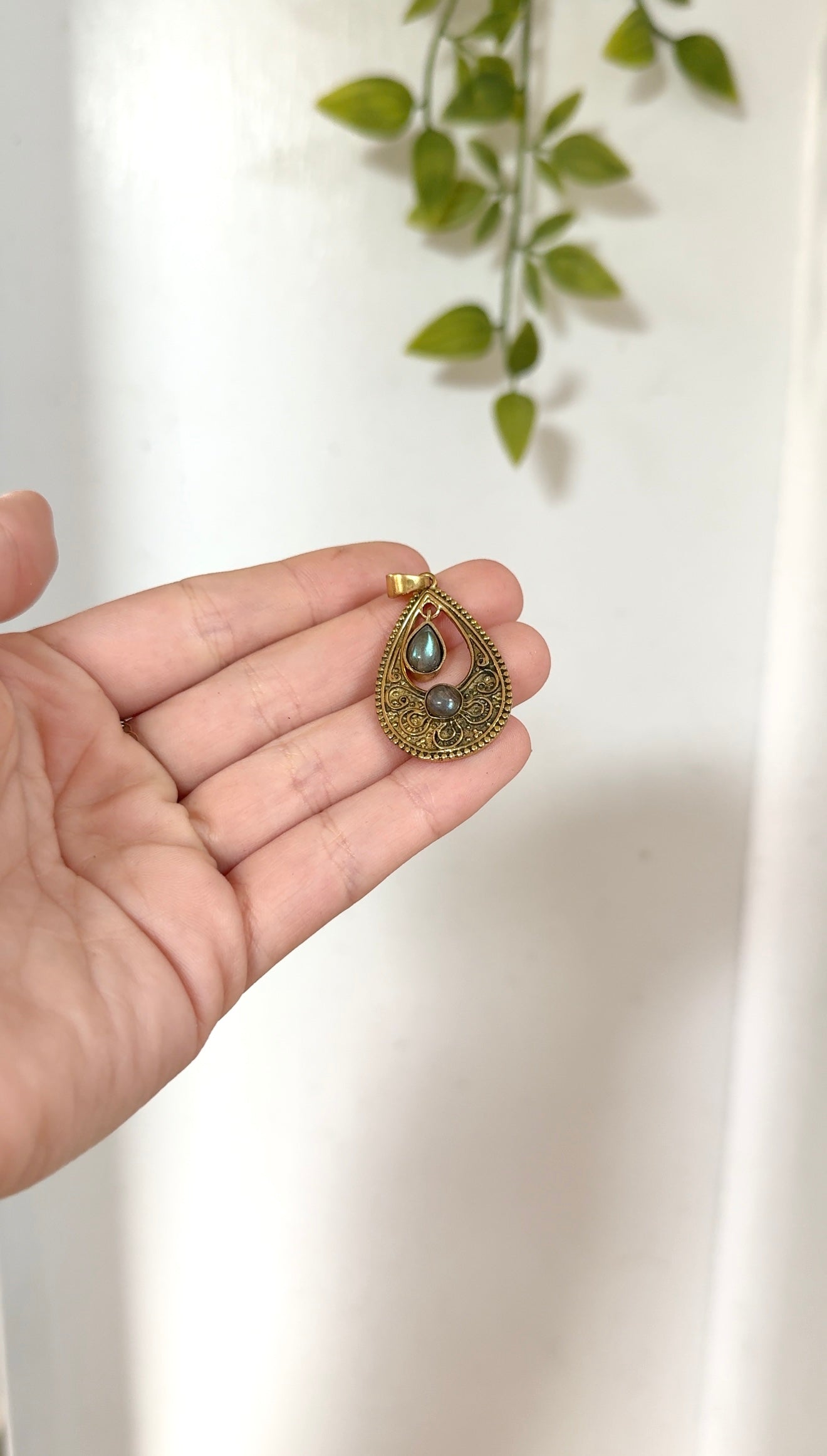 Tears • Brass Pendant