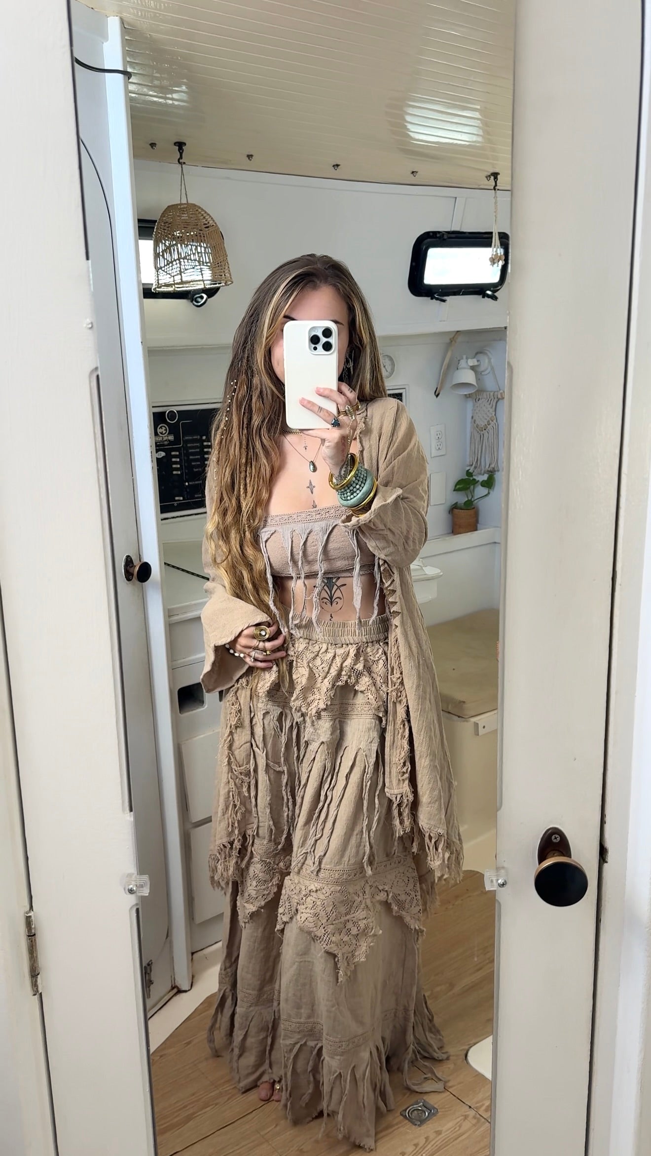 Captured Siren • Sacred Wear Fringe Skirt