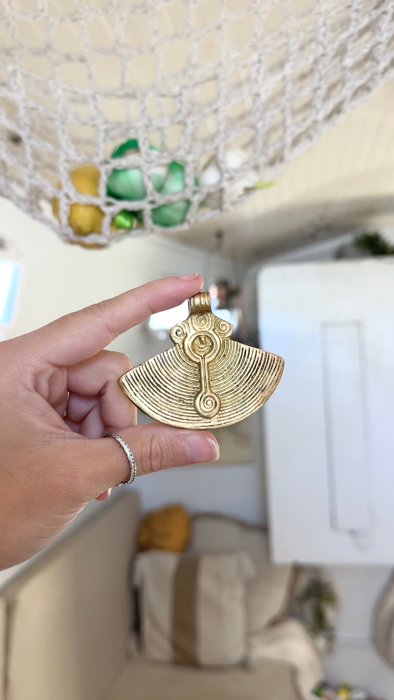 Flow • Brass Medallion