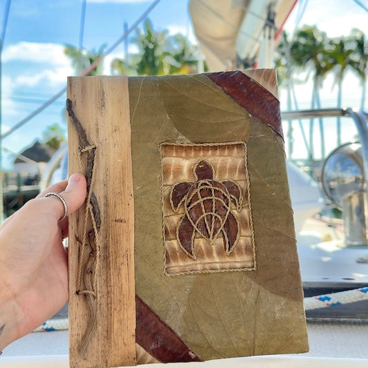 Turtle Journal • Banana Leaf Notebook