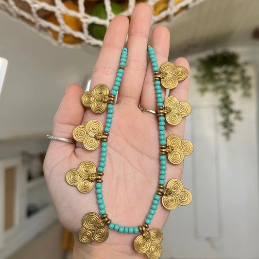 Infinite Seas • Brass Necklace