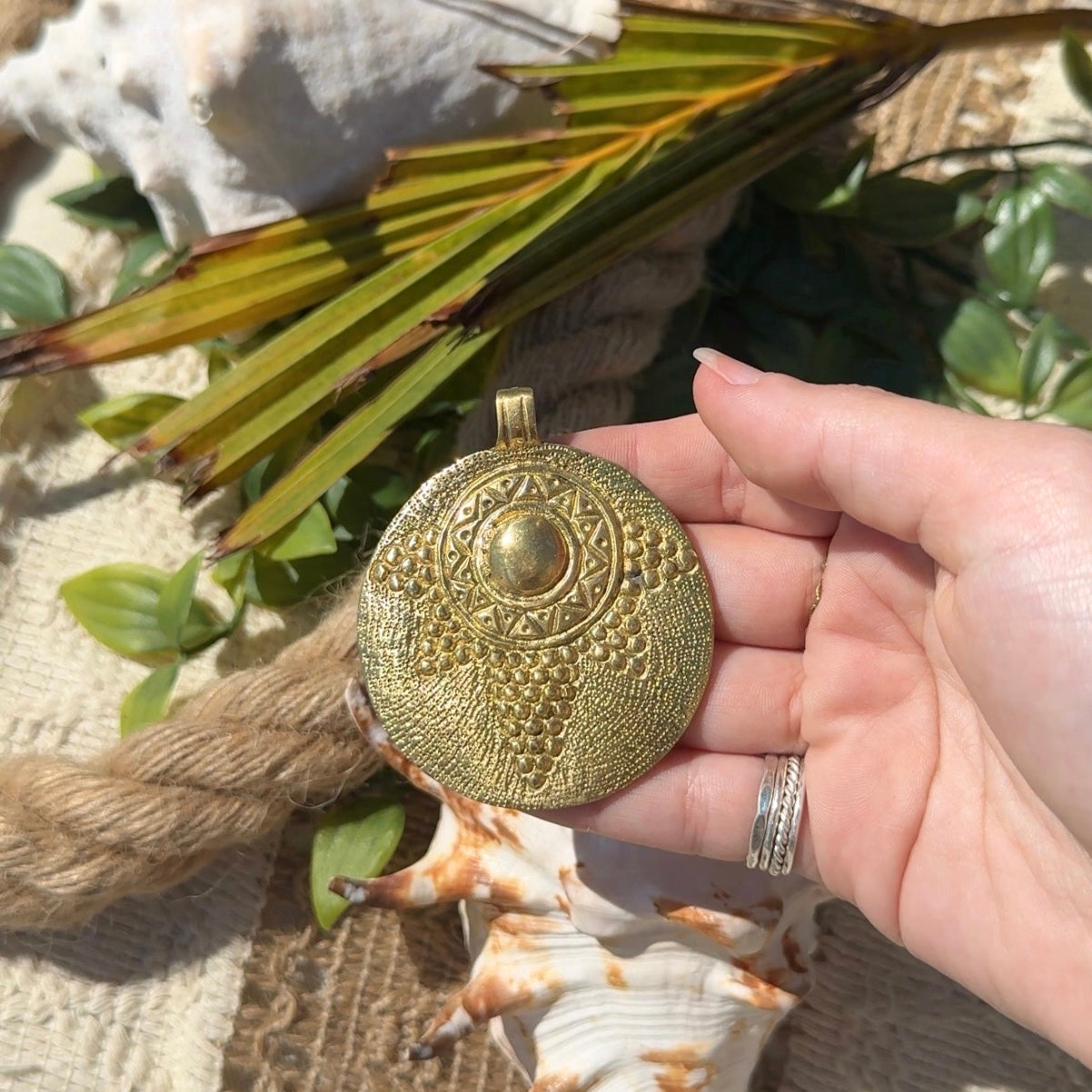 Seeded • Brass Medallion