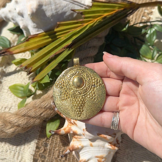 Seeded • Brass Medallion