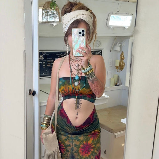 Lime in the Coconut • Tiedye Maxi Skirt