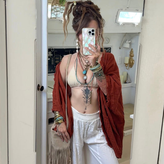 Oyster Pearl • Flowy Pants