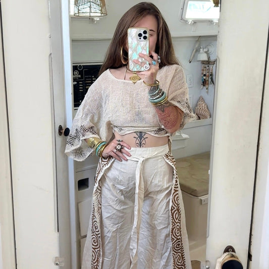Sand Coil • Sacred Wear Wrap Pants