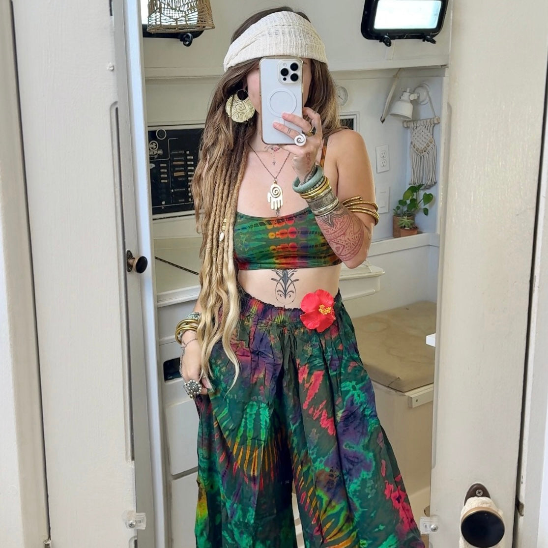 Lime in the Coconut• Tie dye pants
