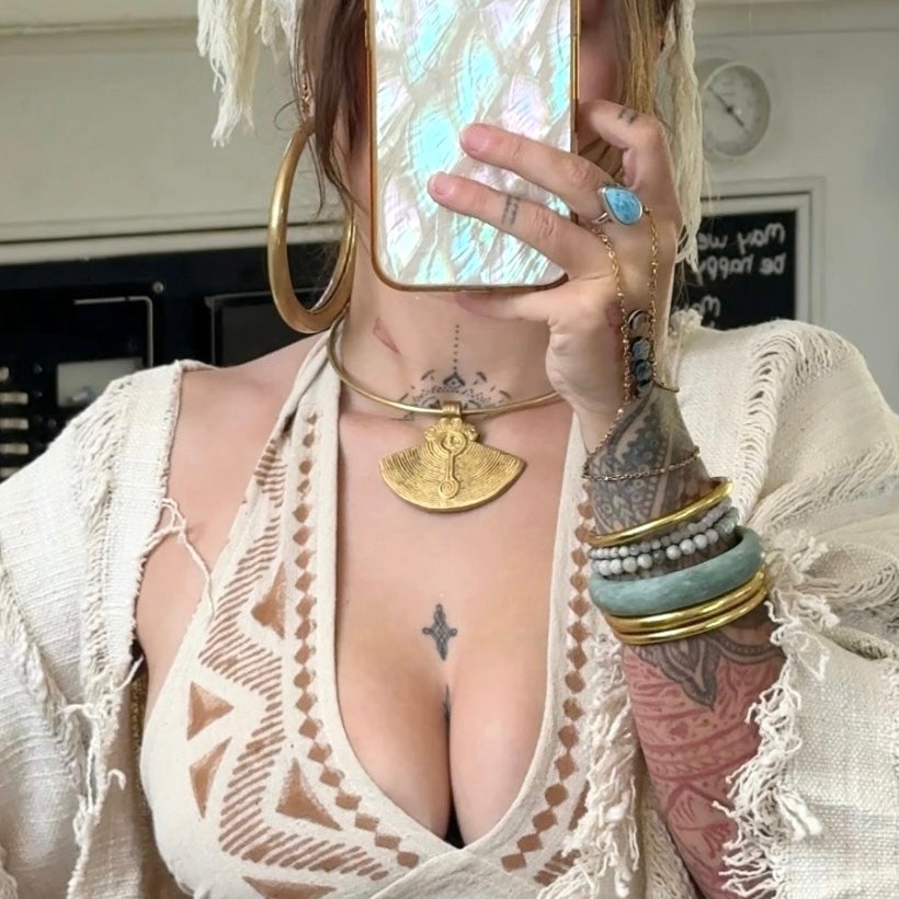 Flow • Brass Medallion