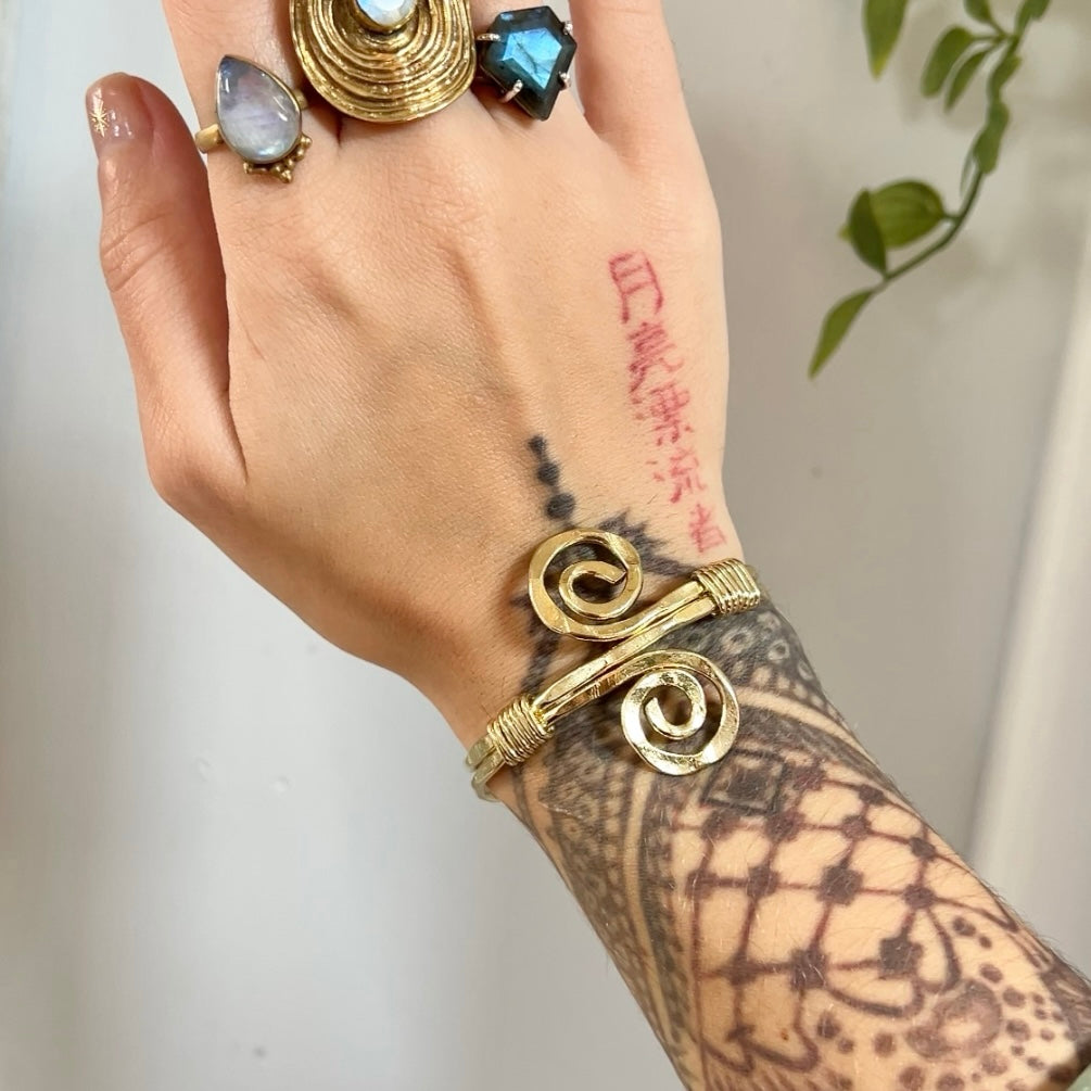 In the Balance • Gold Spiral Cuff