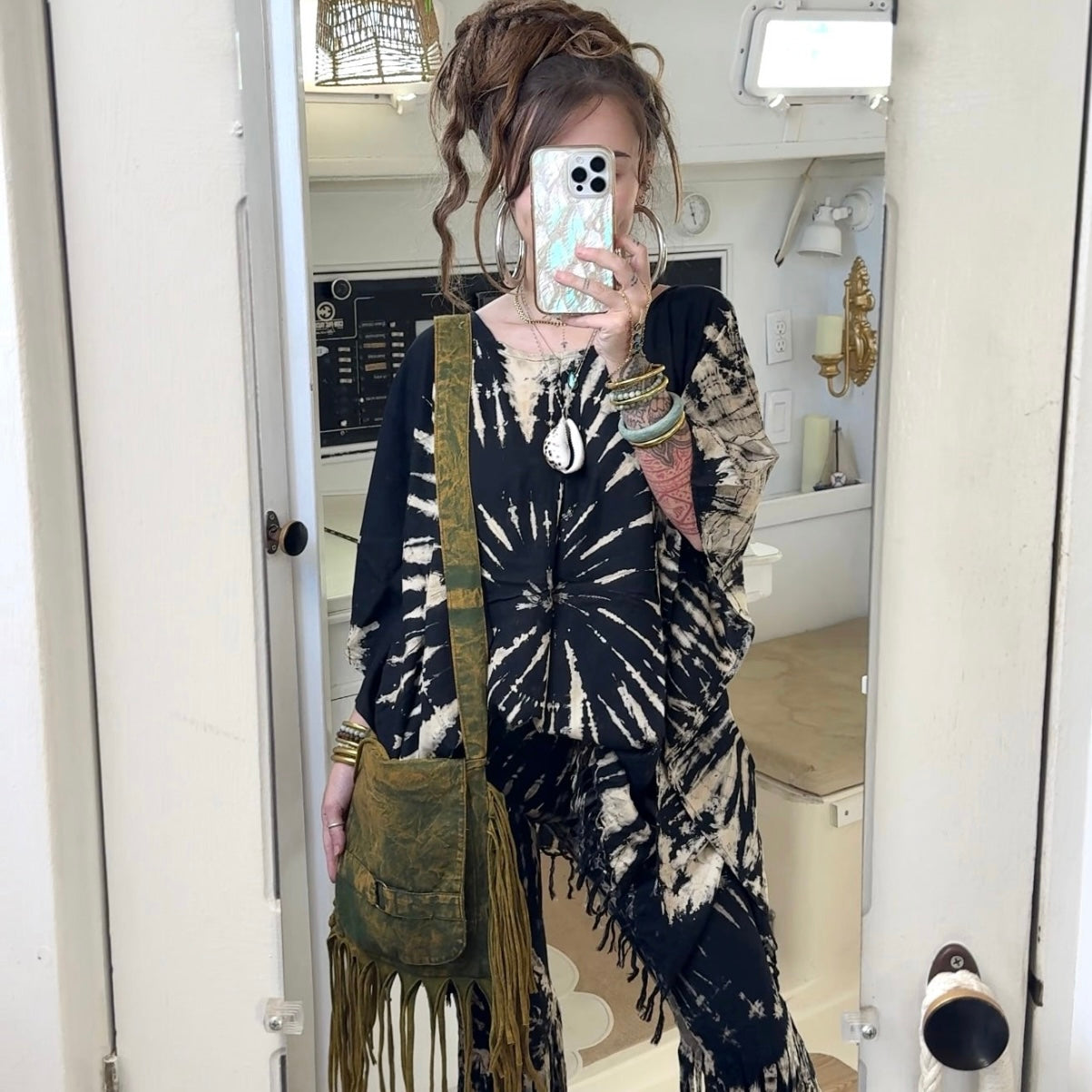 Boho Mama • Bell Bottom Fringe Pants