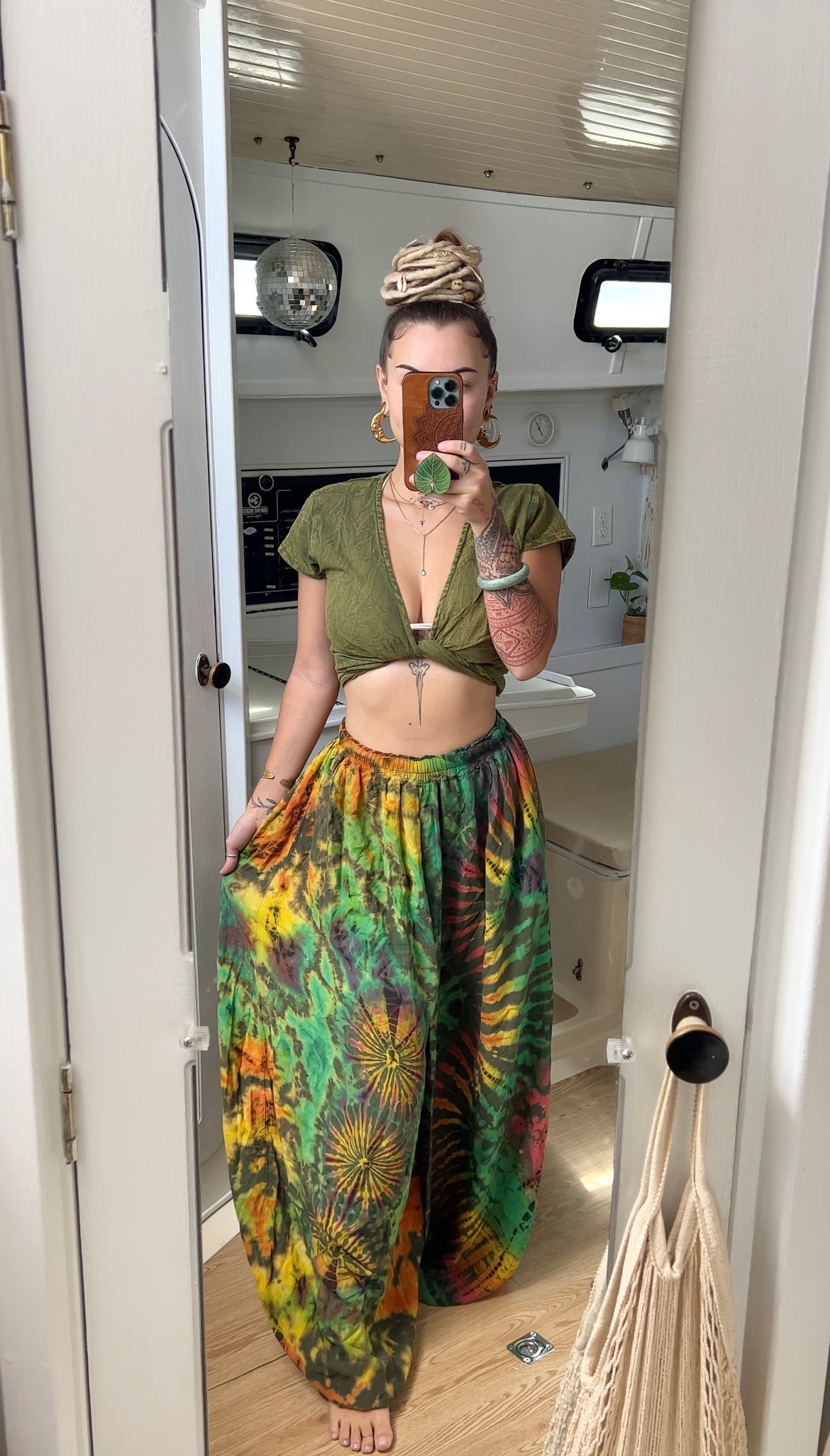 Lime in the Coconut• Tie dye pants